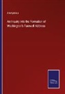 Anonymous - An Inquiry into the Formation of Washington's Farewell Address