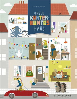 Ninette Sarnes - Unser kunterbuntes Haus - Ein Wimmelbuch über Vielfalt und Toleranz für Kinder ab 4 Jahren