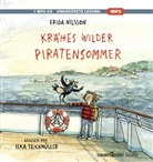 Frida Nilsson, Ilka Teichmüller - Krähes wilder Piratensommer, 1 Audio-CD, 1 MP3 (Hörbuch)