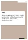 anonym - Effekte des Berlin/Bonn-Gesetzes auf die Arbeitsabläufe und die Zusammenarbeit innerhalb und zwischen den Bundesministerien