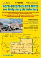 Dirk Bloch - Landkarte Nord-Ostpreußens Mitte von Königsberg bis Insterburg