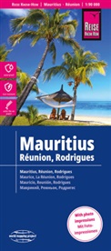 Reise Know-How Verlag Peter Rump, Reise Know-How Verlag Peter Rump - Reise Know-How Landkarte Mauritius, Réunion, Rodrigues (1:90.000)
