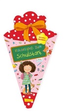 Caroline Fuchs, Sabine Rothmund - Schlau für die Schule: Rätselspaß zum Schulstart mit Stickern (Schultüte 2023 rosa)