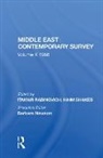 Itamar Rabinovich, Rabinovich Itamar - Middle East Contemporary Survey, Volume X, 1986