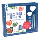 Maja Condamin - Kreativ-Set Herz-Steine bemalen mit der Dotting-Technik