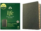 Tyndale - NLT Life Application Study Bible, Third Edition (Genuine Leather, Olive Green, Indexed, Red Letter)
