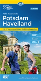 Allgemeiner Deutscher Fahrrad-Club e.V. (ADFC), Bike, BVA BikeMedia GmbH, Allgemeiner Deutscher Fahrrad-Club e V (ADFC - ADFC-Regionalkarte Potsdam Havelland, 1:75.000, mit Tagestourenvorschlägen, reiß- und wetterfest, E-Bike-geeignet, GPS-Tracks-Download