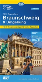 Allgemeiner Deutscher Fahrrad-Club e.V. (ADFC), Bike, BVA BikeMedia GmbH, Allgemeiner Deutscher Fahrrad-Club e V (ADFC - ADFC-Regionalkarte Braunschweig und Umgebung, 1:75.000, mit Tagestourenvorschlägen, reiß- und wetterfest, E-Bike-geeignet, GPS-Tracks-Download