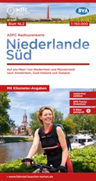 Allgemeiner Deutscher Fahrrad-Club e.V. (ADFC), Bike, BVA BikeMedia GmbH, Allgemeiner Deutscher Fahrrad-Club e V (ADFC - ADFC-Radtourenkarte NL 2 Niederlande Süd 1:150.000, reiß- und wetterfest, E-Bike geeignet, GPS-Tracks Download, mit Knotenpunkten, mit Bett+Bike Symbolen, mit Kilometer-Angaben