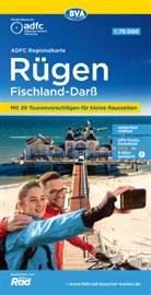 Allgemeiner Deutscher Fahrrad-Club e.V. (ADFC), Bike, BVA BikeMedia GmbH, Allgemeiner Deutscher Fahrrad-Club e V (ADFC - ADFC-Regionalkarte Rügen Fischland-Darß, 1:75.000, mit Tagestourenvorschlägen, reiß- und wetterfest, E-Bike-geeignet, GPS-Tracks-Download