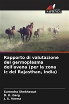 D. K. Garg, Surendra Shekhawat, J. S. Verma - Rapporto di valutazione del germoplasma dell'avena (per la zona Ic del Rajasthan, India)