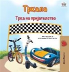 Kidkiddos Books, Inna Nusinsky - The Wheels The Friendship Race (Macedonian Book for Kids)