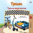 Kidkiddos Books, Inna Nusinsky - The Wheels The Friendship Race (Macedonian Book for Kids)