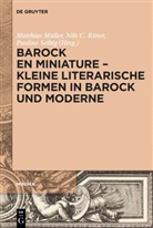 Nils C Ritter, Matthias Müller, Nils C. Ritter, Pauline Selbig - Barock en miniature - Kleine literarische Formen in Barock und Moderne