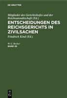 Mitglieder des Gerichtshofes und der Reichsanwaltschaft - Entscheidungen des Reichsgerichts in Zivilsachen - Band 29: Entscheidungen des Reichsgerichts in Zivilsachen. Band 29