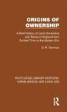 D. R. Denman - Origins of Ownership