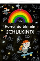 Anne Mußenbrock, Anne Mußenbrock, Anne Mußenbrock - Grußkarte - Hurra, du bist ein Schulkind!