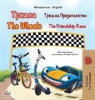 Kidkiddos Books, Inna Nusinsky - The Wheels The Friendship Race (Macedonian English Bilingual Book for Kids)