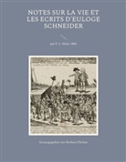 Norbert Flörken - Notes sur la vie et les ecrits d'Euloge Schneider