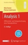 Forster, Otto Forster, Florian Lindemann - Analysis 1