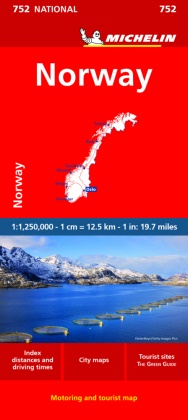 Michelin - Michelin Norwegen Straßen- und Tourismuskarte 1: 1 250 000