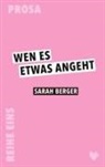 Sarah Berger - Wen es etwas angeht