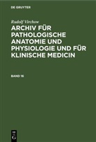 Rudolf Virchow - Rudolf Virchow: Archiv für pathologische Anatomie und Physiologie und für klinische Medicin - Band 16: Rudolf Virchow: Archiv für pathologische Anatomie und Physiologie und für klinische Medicin. Band 16