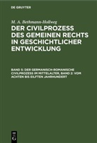 M. A. Bethmann-Hollweg - M. A. Bethmann-Hollweg: Der Civilprozeß des gemeinen Rechts in geschichtlicher Entwicklung - Band 5: Der germanisch-romanische Civilprozeß im Mittelalter, Band 2: Vom achten bis eilften Jahrhundert