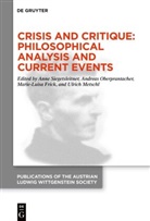 Marie-Luisa Frick, Marie-Luisa Frick u a, Ulrich Metschl, Andreas Oberprantacher, Anne Siegetsleitner - Crisis and Critique: Philosophical Analysis and Current Events
