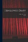 W. W. Greg, Philip Henslowe - Henslowe's Diary