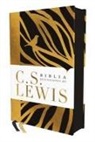 C. S. Lewis, Vida - RVR, Biblia Reflexiones de C. S. Lewis, Interior a dos colores, Tapa dura, Negro, Comfort Print
