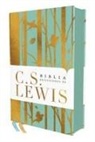 C. S. Lewis, Vida - RVR, Biblia Reflexiones de C. S. Lewis, Interior a dos colores, Tapa dura, Turquesa, Comfort Print