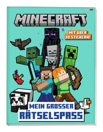Panini,  Panini - Minecraft: Mein großer Rätselspaß - Activitybuch mit über 30 Stickern!