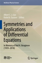 Albert C J Luo, Rafail K. Gazizov, K Gazizov, Albert C. J. Luo - Symmetries and Applications of Differential Equations