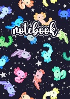 The Lilli Bird, The Lilli Bird - Axolotl Notebook Schwarz/Bunt
