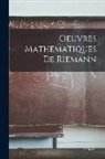 Anonymous - Oeuvres Mathematiques De Riemann