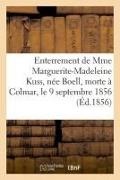 Reiner, Reiner-F - Paroles prononcees a l Enterrement de mme marguerite