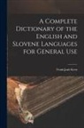 Frank Jauh Kern - A Complete Dictionary of the English and Slovene Languages for General Use