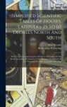 Rosicrucian Fellowship, Max Heindel - Simplified Scientific Tables Of Houses, Latitudes 25 To 60 Degrees North And South: With Longitudes And Latitudes Of About 1500 Cities Of The World, I