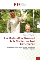 Willy Claudel Pinlap Mbom - Les Modes d'Etablissement de la Filiation en Droit Camerounais
