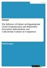 Anonym, Anonymous - The Influence of Culture on Organizational Crisis Communication and Stakeholder Perception. Individualistic and Collectivistic Cultures in Comparison