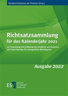 Bundesministerium der Finanzen, Bundesministerium der Finanzen - Richtsatzsammlung für das Kalenderjahr 2021