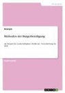 Anonym, Anonymous - Methoden der Bürgerbeteiligung