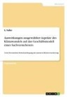 S Fusser, S. Fußer - Auswirkungen ausgewählter Aspekte des Klimawandels auf das Geschäftsmodell eines Sachversicherers