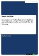 Martin Graf-Ziller - Konzepte und Technologien von Big Data. Anwendungsbereiche und Gründe für die Nutzung