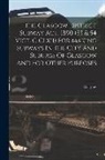 Glasgow (Scotland) - The Glasgow District Subway Act, 1890 (53 & 54 Vict. C Clxii) For Making Subways In The City And Suburbs Of Glasgow And For Other Purposes