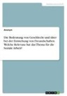 Anonym, Anonymous - Die Bedeutung von Geschlecht und Alter bei der Entstehung von Freundschaften. Welche Relevanz hat das Thema für die Soziale Arbeit?