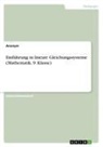 Anonym, Anonymous - Einführung in lineare Gleichungssysteme (Mathematik, 9. Klasse)