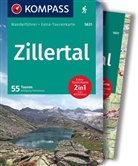 Wolfgang Heitzmann - KOMPASS Wanderführer KOMPASS Wanderführer Zillertal, 55 Touren: mit Extra-Tourenkarte