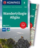 Michael Sänger - KOMPASS Wanderführer Wandertrilogie Allgäu, 84 Touren mit Extra-Tourenkarte